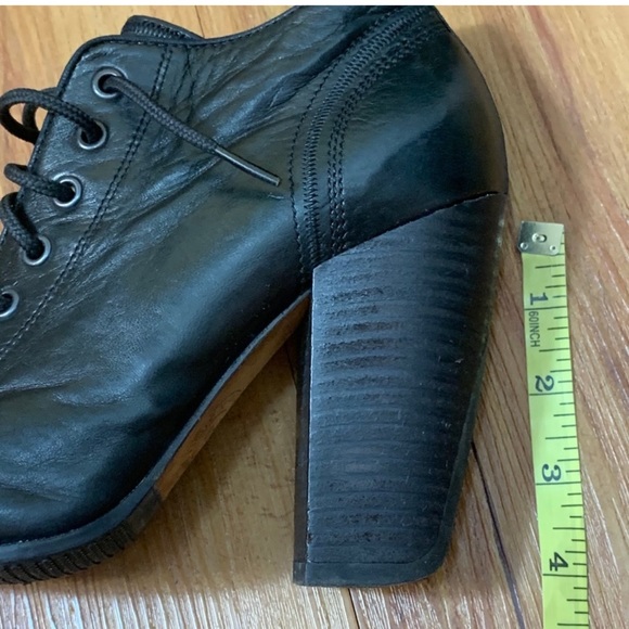 Dries Van Noten Black Lace Up Heeled Booties - Picture 10 of 11